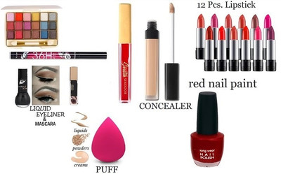 Zailie Makeup kit set one stop beauty package for beginners and professional(set of 20)(20 Items in the set)