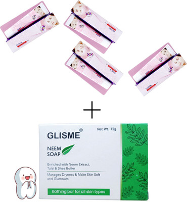 Zuuluzrs best E l o s o n e ht cream 25gm*4 + glisme soap(5 Items in the set)