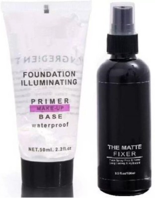 SHEFFO BASE PRIMER WITH MAKEUP FIXER Primer - 150 ml(2 Items in the set)