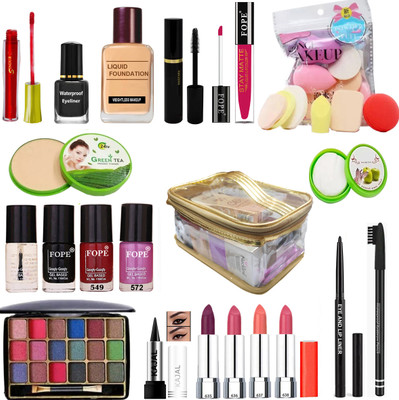 FOPE Every Day Glow Makeup kit Combo Set of 26 For women/Girls EDGMKS20230687(26 Items in the set)