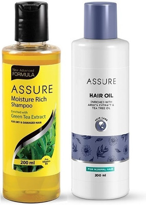 Modicare Assure Moisture Rich Shampoo & Hair Oil combo set (200ml+200ml)(2 Items in the set)