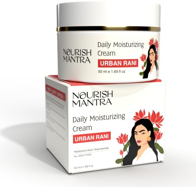 Nourish Mantra Urban Rani Daily Moisturizing Cream (50ml) & Cucumber Mint Upavan Face Wash (100ml) Combo Pack For Men & Women(2 Items in the set)