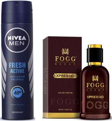NIVEA Fresh Active Deo and Xpressio body mist Set of 2(2 Items in the set)