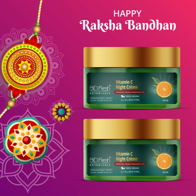 Biofresh Botanicals Vitamin C Night Cream Helps Repair & Rejuvenate Skin Set of 2(2 Items in the set)