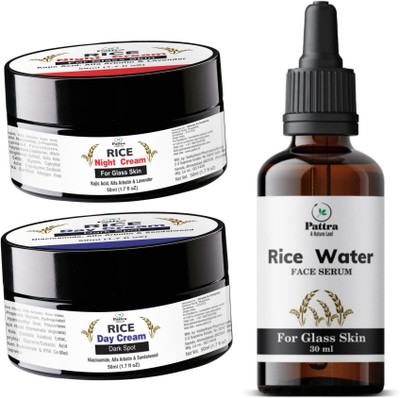 Pattra Rice Day & Night Cream Rice Water Serum For Glowing Skin Face Care Combo(2 Items in the set)
