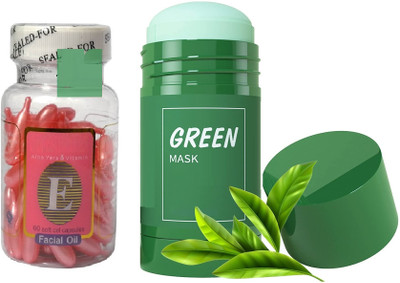 Libline Clay Stick mask & Aloe Vera And Vitamin E Capsules(2 Items in the set)