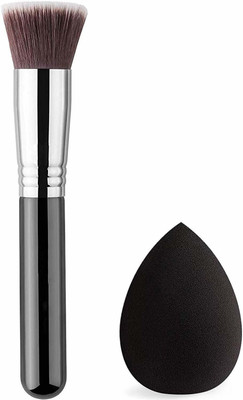 Lenon Bristle Brush and Powder Sponge(2 Items in the set)