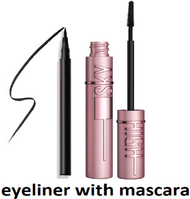 nn SOFT SMOOTH BRUSH EASY TO USE NEW EYELINER WITH MASCARA PACK OF 2(2 Items in the set)
