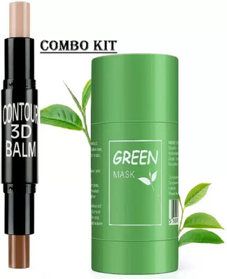 Dhanmann 3d contour stick with green mask(2 Items in the set)