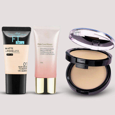 adbeni Foundation & Compact Powder Makeup Combo | Seamless Glow & Lightweight(3 Items in the set)