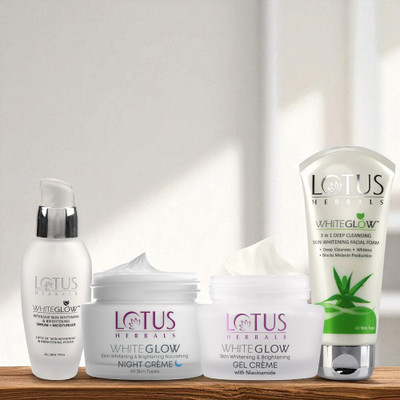 LOTUS HERBALS WhiteGlow Brighting Beauty Ritual Combo(4 Items in the set)