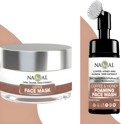 Namal Coffee Face Mask and Coffee Foaming Face Wash Combo for Deep Cleansing and Anti-Aging(2 Items in the set)