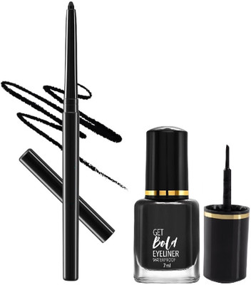 Luster Shine Matte Kajal eyeliner pencil smudge proof waterproof(2 Items in the set)
