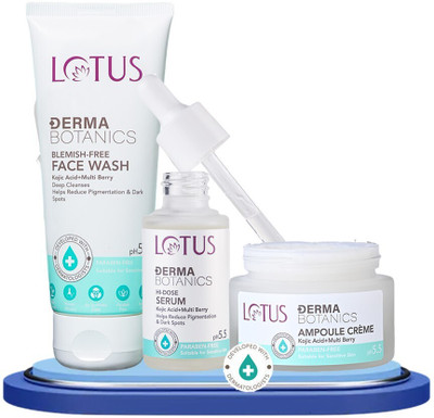 LOTUS Derma Botanics Hi-Dose Powerful Brightening Regime(3 Items in the set)