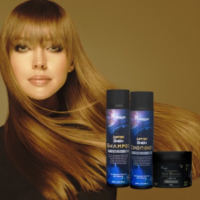 KERAOLOGY Jupiter Onion Shampoo ,Conditioner(300ml) & Hair Masque Collatin 33(200gm)(3 Items in the set)