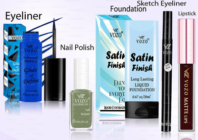 VOZO Makeup Combo Professional Cosmetic Kit with Ultra-Pigmented Set-352(5 Items in the set)