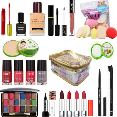 FOPE Every Day Glow Makeup kit Combo Set of 26 For women/Girls EDGMKS20230699(26 Items in the set)