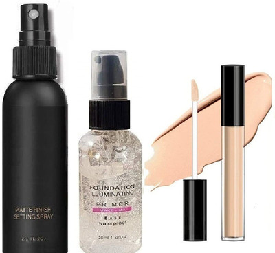 YAWI NEW MAKE UP COMBO FIXER AND PRIMER WITH LIQUID CONCEALER(3 Items in the set)