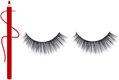 Maryville matte lip liner pencil with eye lashes perfect pack of 2(2 Items in the set)