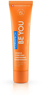 Curaprox Gentle Everyday Whitening Toothpaste (Orange) 60ml x Pack of 1 Toothpaste(60 ml)