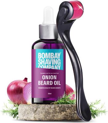 BOMBAY SHAVING COMPANY Beard Growth Kit with Onion Beard Growth Oil for Men & Beard Activator (Derma Roller Activator) For Fast Beard Growth(2 Items in the set)