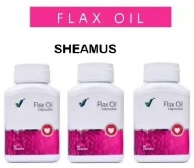 Sheamus Flax oil | 90 Capsules | Pack of 3 | (3 x 90 Capsules)(3 Items in the set)