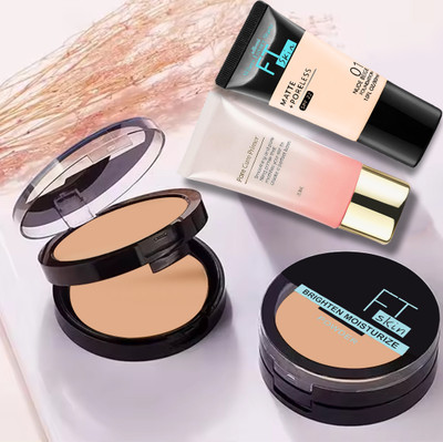 adbeni Imported Smooth Finish Set | Foundation, Compact Powder & Primer | Long-Lasting(3 Items in the set)