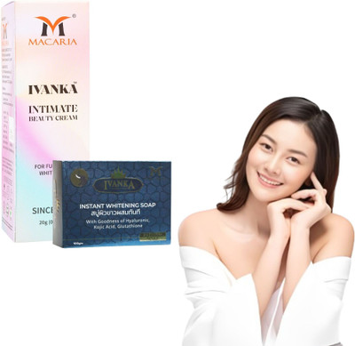 MACARIA Ivanka Intimate Beauty Body Whitening Cream + Goree Skin Whitening Soap For Men & Women(2 Items in the set) MACARIA Ivanka Intimate Beauty Body Whitening Cream + Goree Skin Whitening Soap For Men & Women(2 Items in the set)