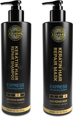 KERABON PROFESSIONAL KERABON MOISTURIZING SHAMPOO | MASK Strengthen Roots, Deep Conditioning(2 Items in the set)