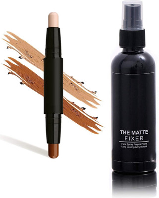 FELICECHIARA Concealer Highlighter & Contour Dou Stick Concealer With Makeup fixer(2 Items in the set)