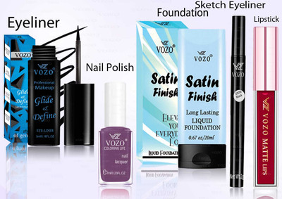 VOZO Makeup Combo Professional Cosmetic Kit with Ultra-Pigmented Set-231(5 Items in the set)