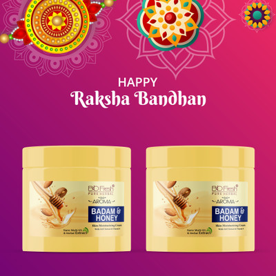 Biofresh Herbal Badam-Honey Non-Greasy Winter Hydrating Body Moisturizer Cream Pack of 2(2 Items in the set)