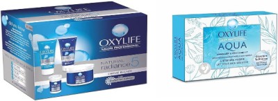 Oxylife Natural Radiance 5 Creme Bleach 310g & Aqua Manicure & Pedicure Kit 70gm(2 Items in the set)