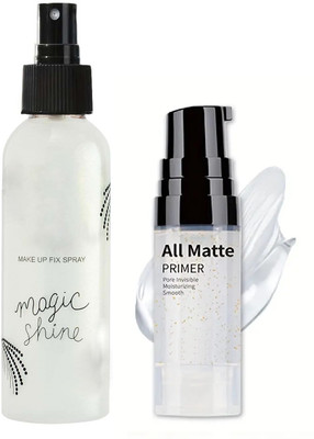 GULGLOW99 Flawless Matte Primer - Radiant, Glowing Skin Pearl White Liquid Highlighter Spray(2 Items in the set)