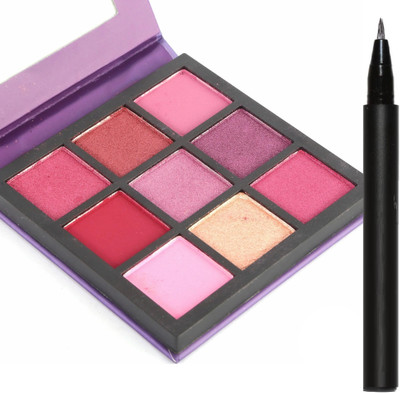 GABBU Eyeshadow & Eyeliner Combo, Intense Pigment Shimmer Creamy Eye Shadow N Sketch Pen(2 Items in the set)
