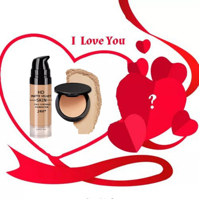 CATERINACHIARA valentine day speacil Weightless Stay Matte Powder With Matte Foundation(2 Items in the set)