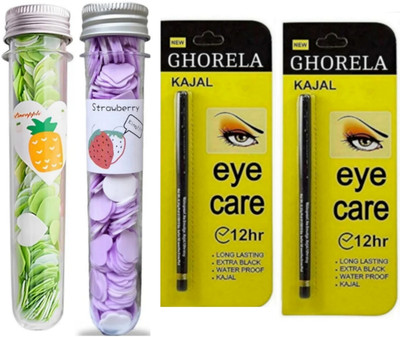 ghorela g 2 Disposable Hand Wash Cleaning Paper Soap + 2 PTA Kajal – Pack of 4(1 Items in the set)