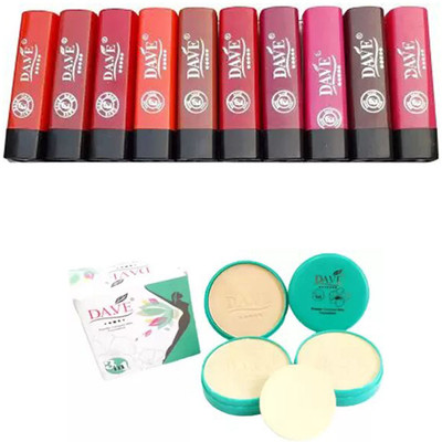 DA.VE Compact + Lipstick(11 Items in the set)