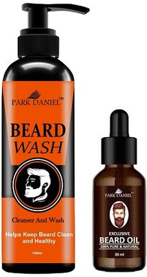 PARK DANIEL Beard Wash 100ML & Exclusive Beard Oil 30ML(2 Items in the set)
