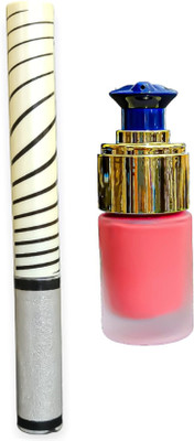 Luipui SILVER COLOR EYELINER AND PEACH COLOR BLUSH MAKEUP(1 Items in the set)