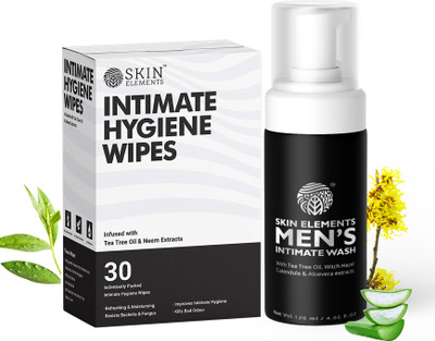 Skin elements Intimate Hygiene Combo | Intimate Wash + 30 Wipes(2 Items in the set)