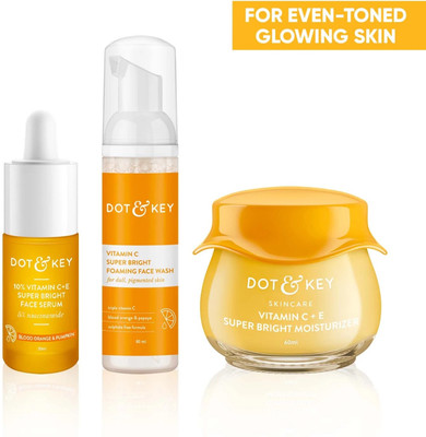 Dot & Key Vitamin C + E Skin Care Combo for glowing skin(3 Items in the set)