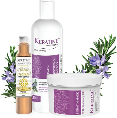 KERATINE PROFESSIONAL Keratin+smoothing shampoo 500ml(3 Items in the set)
