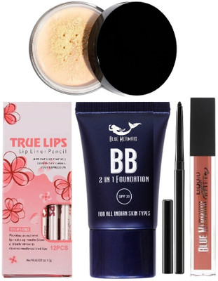 BLUEMERMAID BEST LOOK MAKEUP COMBO SET FOR THIS VALENTINE(5 Items in the set)
