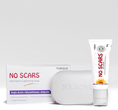 NO SCARS Day Cream & Kojic Acid Soap Skin Brtightening Soap(2 Items in the set)