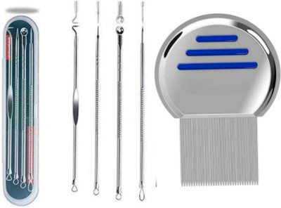 ghorela g 1 Blackhead Remover Tool Set + 1 Lice Comb (Pack of 2)(1 Items in the set)