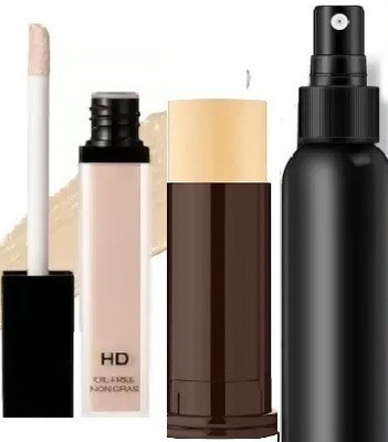 GABBU High Definition Concealer long lasting matte fixer spray with matte concealer stick(3 Items in the set)