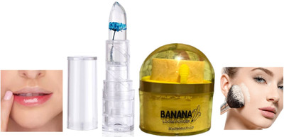nn lip balm soft and smooth new perfect with setting loose powder pack of 2(2 Items in the set)