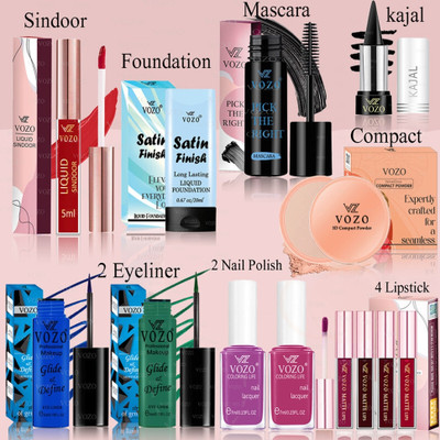 VOZO Makeup Combo Full Cosmetic Kit with High-Quality, Skin-Friendly -383(13 Items in the set)
