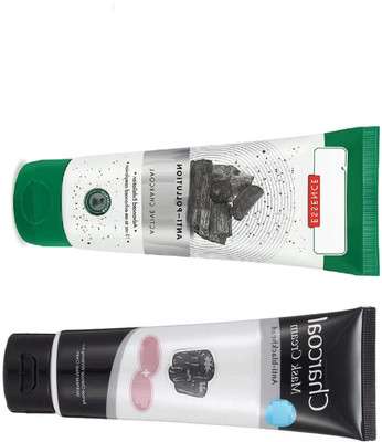 GABBU Charcoal Face Mask Cream Acne Control Face Wash(2 Items in the set)